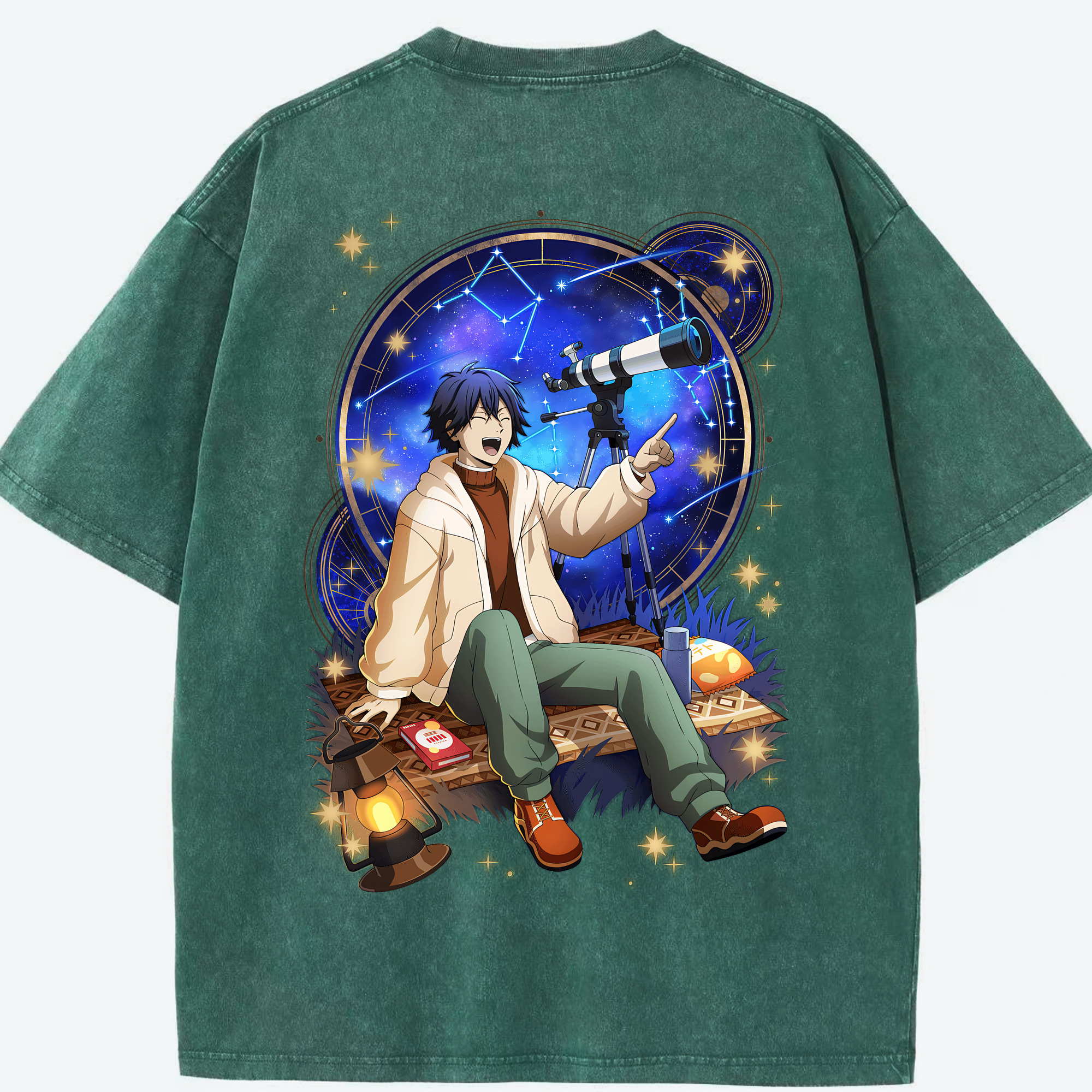 （画像用） 文豪ストレイドッグス Bungo Stray Dogs 綿100% ヴィンテージ風 半袖Tシャツ（背面プリント）
